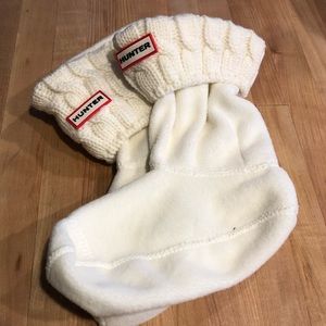 Hunter SHORT boot cream liners